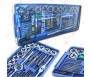 BLUE BOX 40 Pc MM METRIC Tap & Die Set Bolt Screw Extractor/Puller Removal Kit